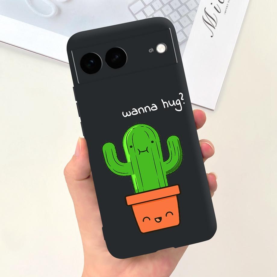 Für Google Pixel 7 Pro Hülle Weiche Silikon Handyhülle Für Pixel7 Google 7Pro Stoßfänger Niedliche Mode Cartoon Hülle Katze Mond Nacht Tasche