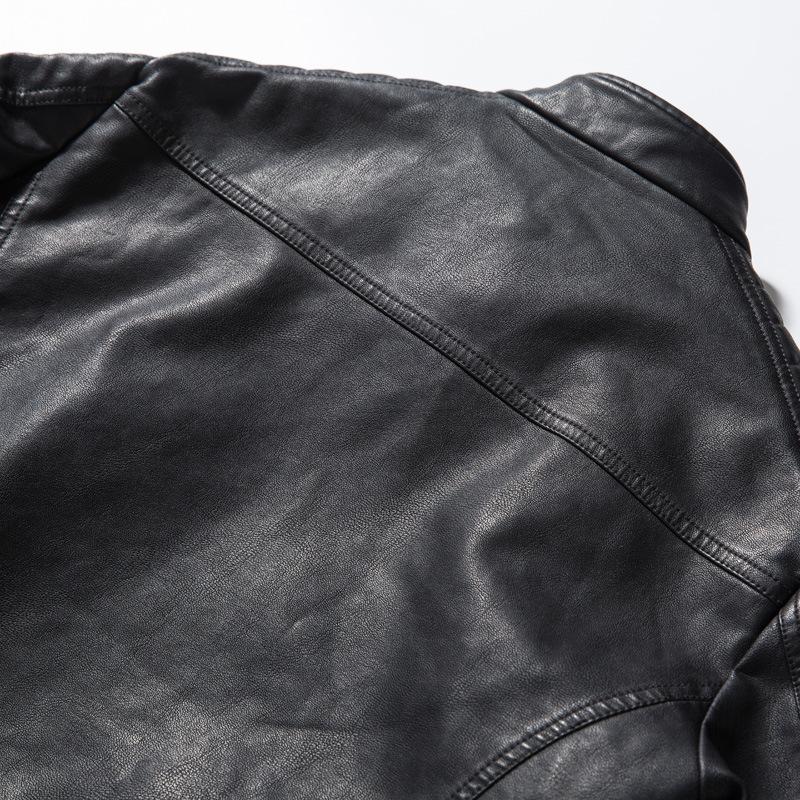 Giacca da uomo casual Gram Giacca da uomo slim fit da motociclista Giacca da uomo in pelle PU Giacca in pelle Giacca coreana da uomo