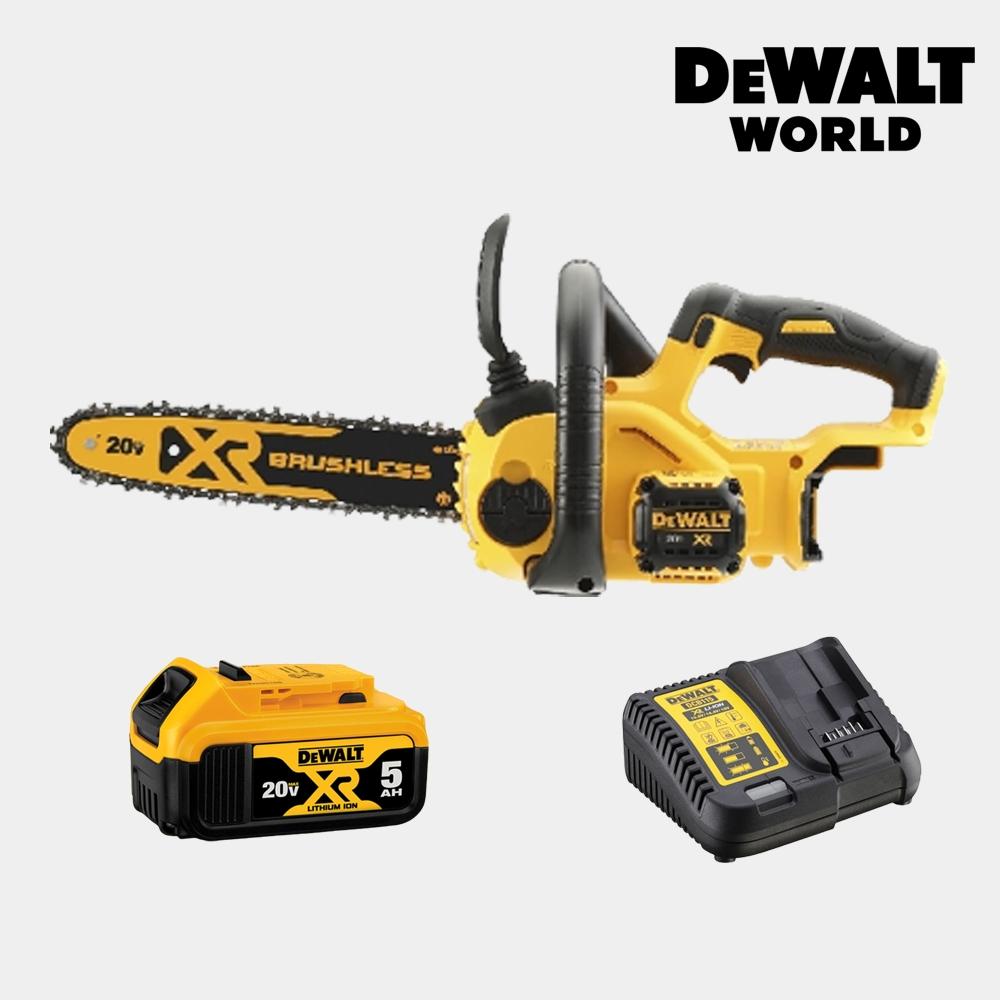

Аккумуляторная цепная пила DeWalt 20V MAX 10 дюймов, бензопила для валки древесины DCM565P1