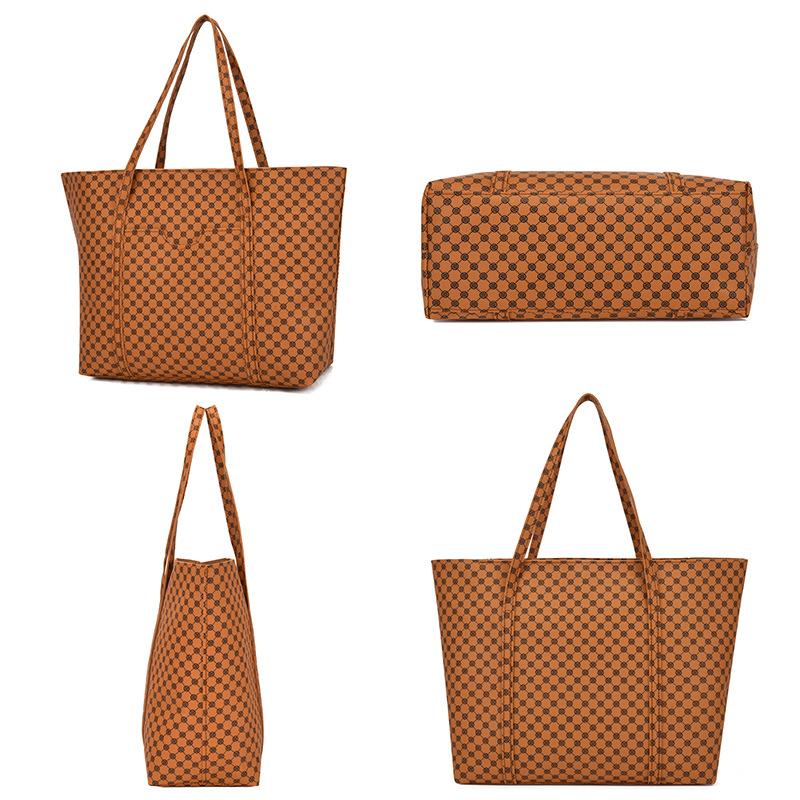 New Retro Shoulder Handbag Four-piece Mother and Child Bag Women's Printed Messenger Bag Large Capacity Bag