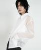 DUSTYWHITE White Haze Zip-Up Shirt