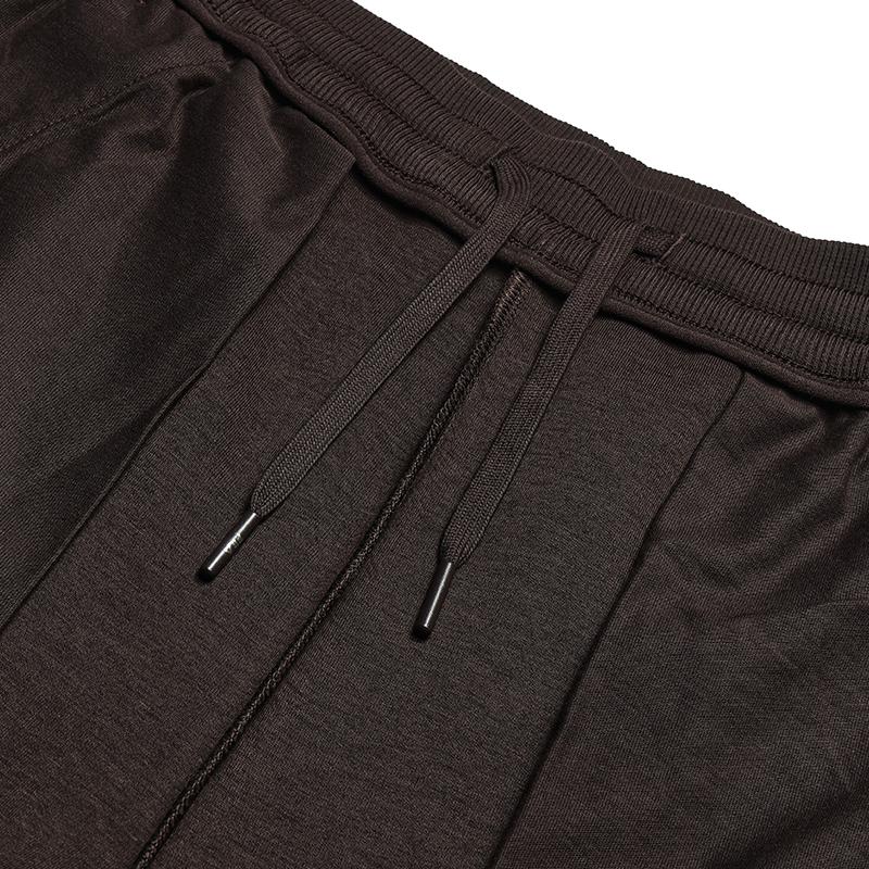 Fila White Classic Simple Versatile Comfortable Breathable Knitted Straight Loose Casual Pants Women Bottoms Black F11W543602FDR
