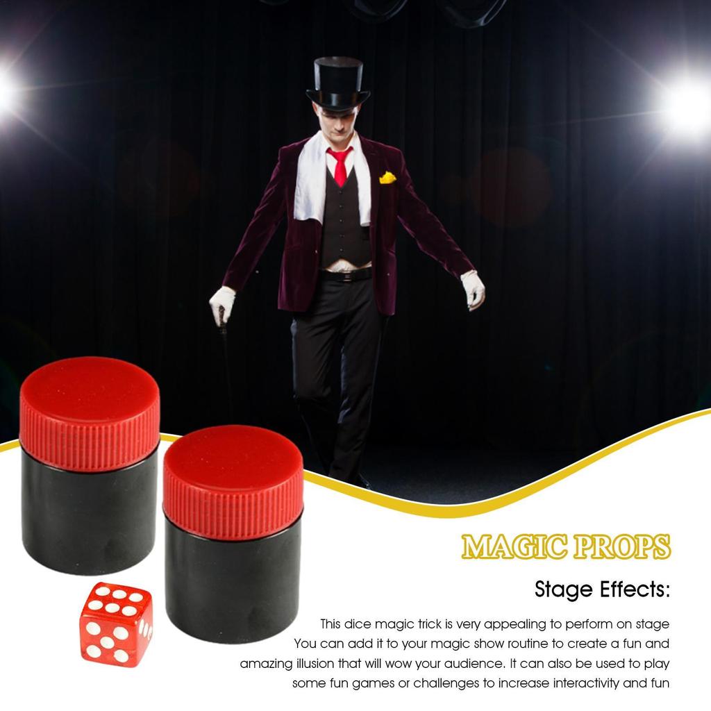 Magic Dice Trick Easy Magic Tricks Dot Number Change Dice Trick For Kids Joke Prank Toys Party Carnival Fun Favors