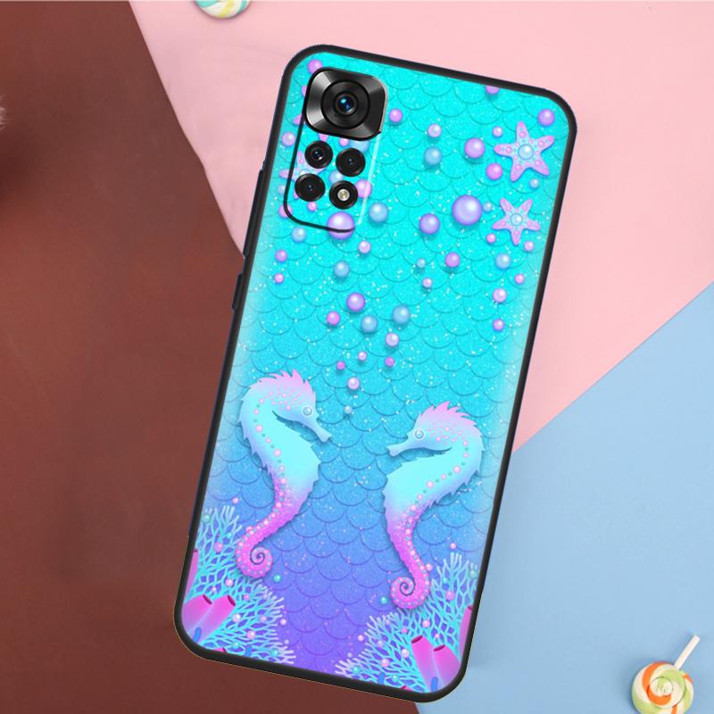 Starfish Seahorse Pattern Cover For Xiaomi Redmi Note 14 13 Pro 12 11 9 10 9S 10S 11S 12S Redmi 14C 10C 12C 13C Case