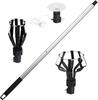 Uniarmoire 12 FT Light Bulb Changer for High Ceilings, Light Bulb Pole Changer for High Ceilings, Light Bulb Changer with Baskets and Suction Cup,