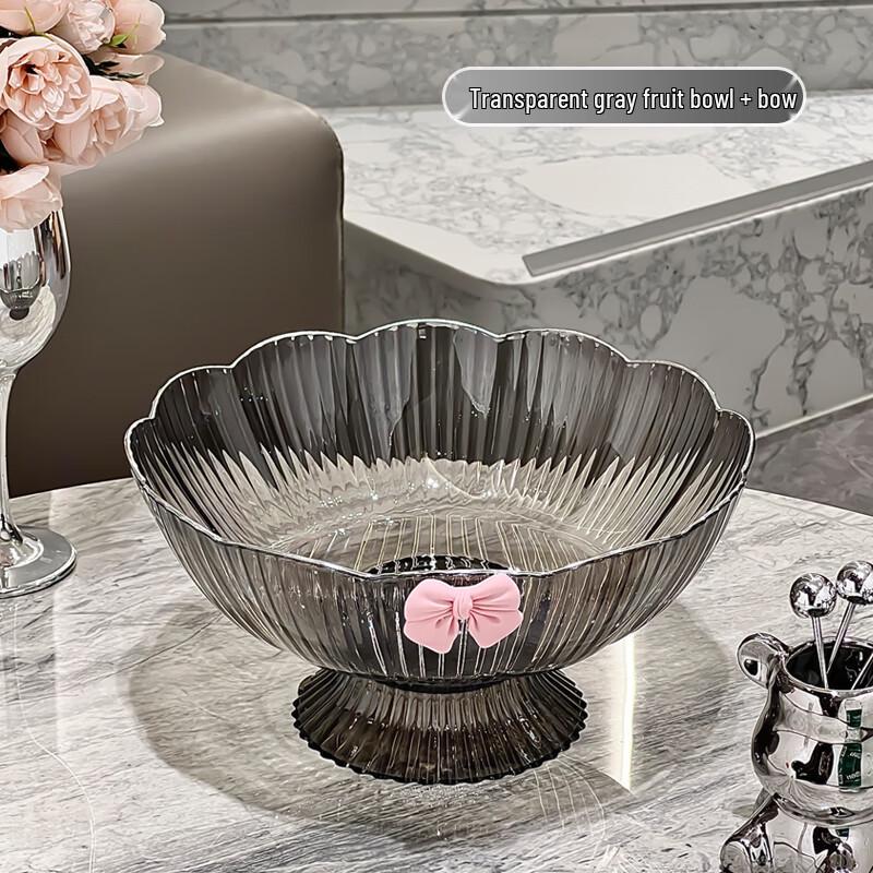 Hanyou Dustproof Fruit Plate with Drain Basket