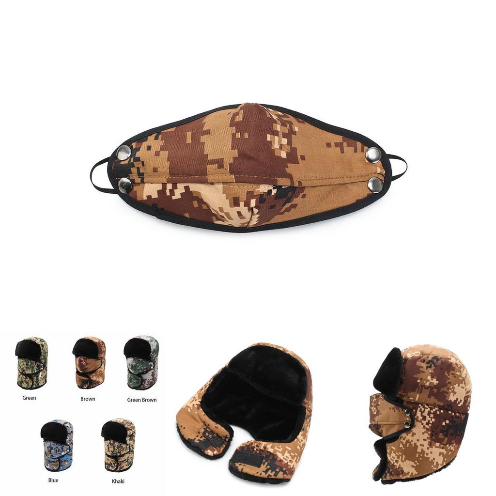 Fashion Men Winter Warm Trapper Ear Flap Ushanka Hat With Wind Proof Mask Premium Comfort And Style