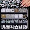 Aurora Bow & Five-Petal Flower Nail Art Resin Rhinestones Embellishments