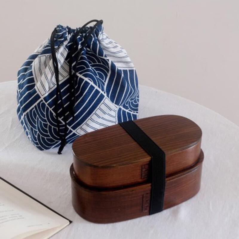 De Ruien Willow Wood Divided Bento Box