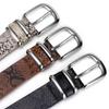 Snake Print Narrow PU Available In 3 Silver Stylish Casual Accent for Denim 105cm Long [NazyJnn] Women's Belt, Leather, Colors, Buckle, 2.8cm Wide,