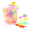 Novelty dinosaur finger slings sticky catapult toy 6/12/18PCS light rubber prank flying fun game stress relieving toy gifts