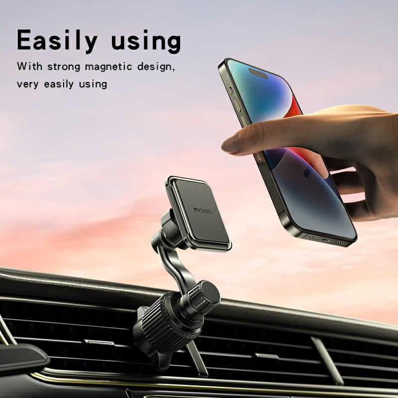 YESIDO C244 Car Air Vent Phone Mount Rotation Magnetic Absorption Cellphone Holder Bracket