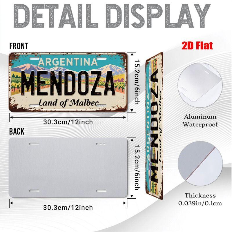 Urban City Theme Metal Tin Sign for Bar Garage Interior