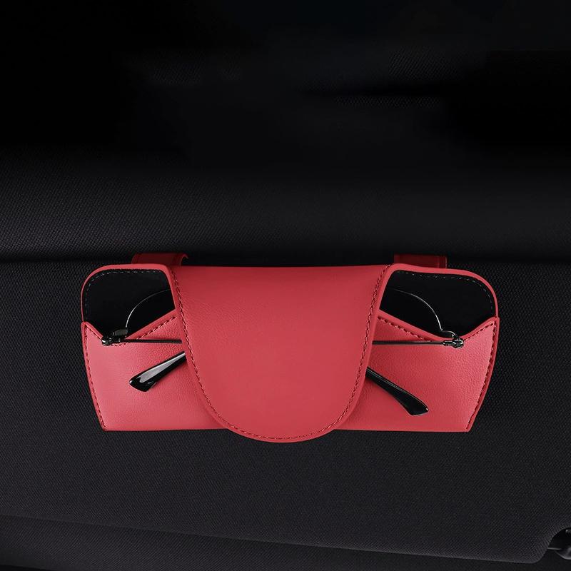 Car Magnetic Glasses CaseCar Sun Visor Organizer Glasses Case Car Storage Sunglasses Frame Sunglasses Storage Car Glasses Clip