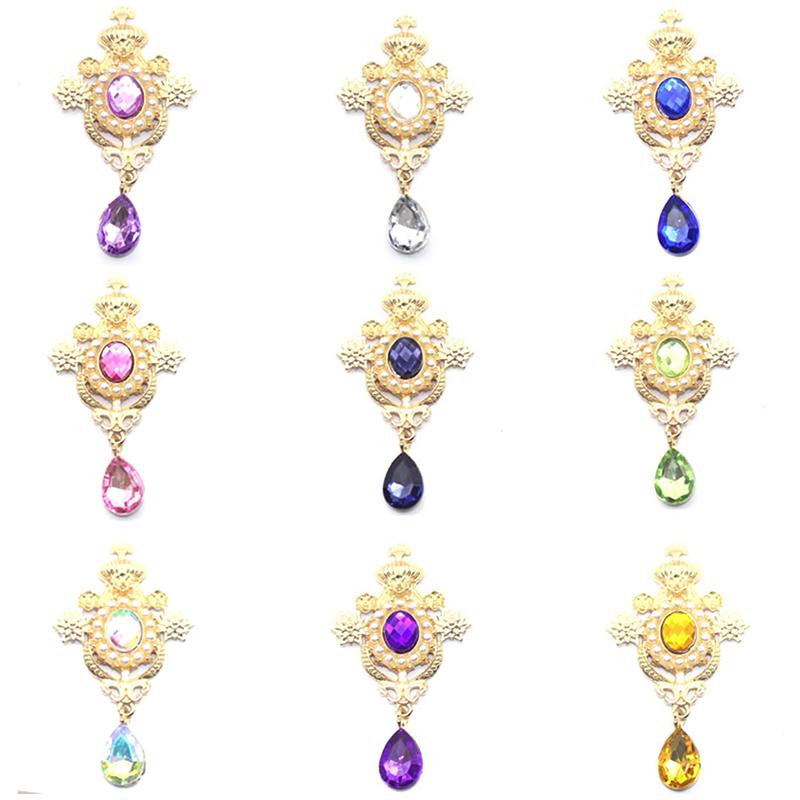 Water Drop Brooches Buttons Sewing Alloy Button Decor Accessories Diy Wedding