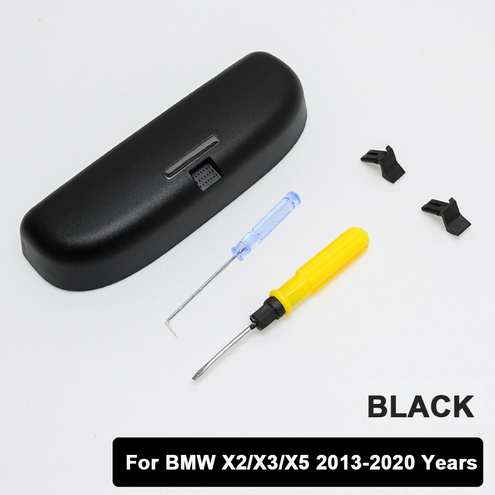 New Car Sunglasses Holder Sun Glasses Box Eyeglasses Case for BMW X1 F48 X3 F25 X5 G05 F10 F11 F20 I3 Accessories