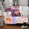 1pc Anniversary Romantic Love Blanket - Perfect Gift for Birthdays, Christmas & Halloween- Soft, Warm & Versatile Yy250909151