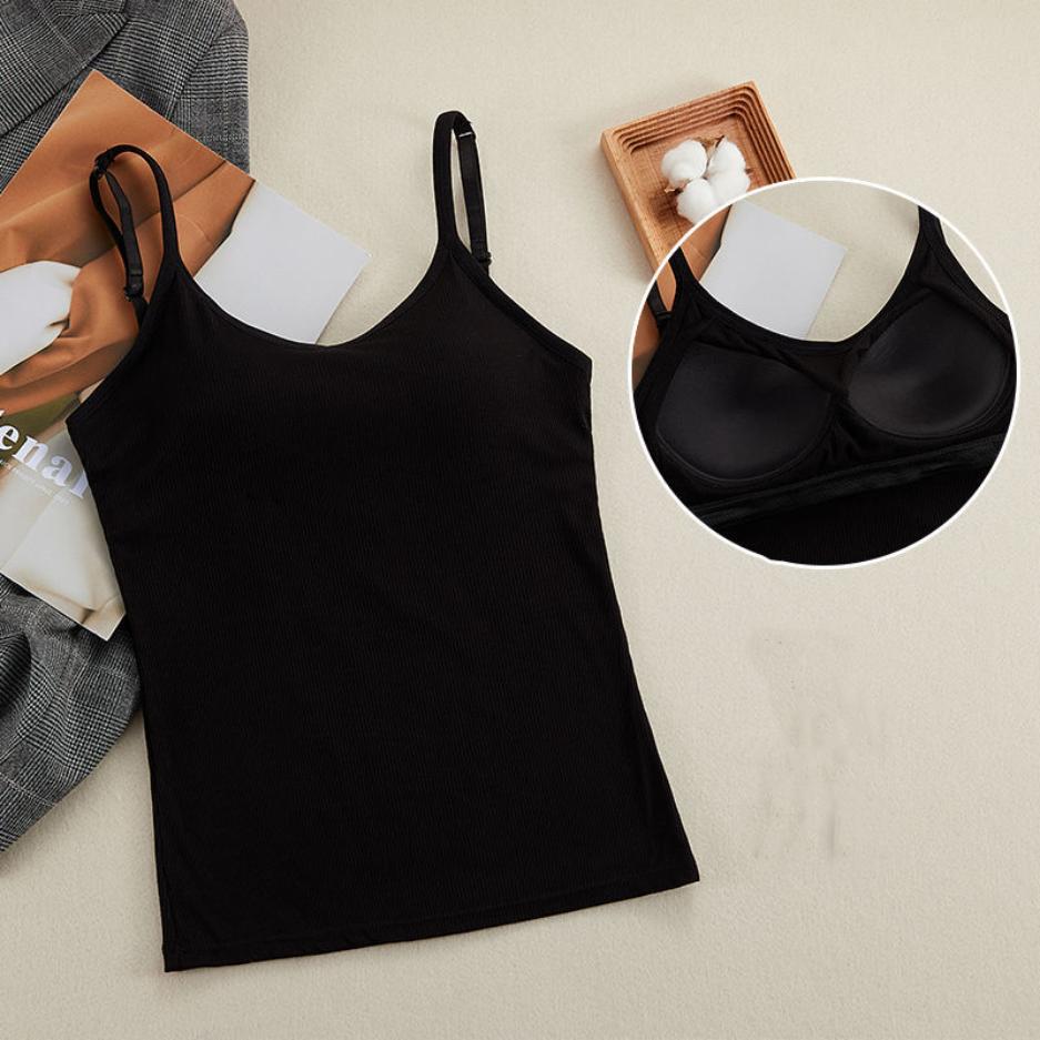 Modal suspender colete feminino sutiã almofada versátil sutiã livre integrado roupa interior