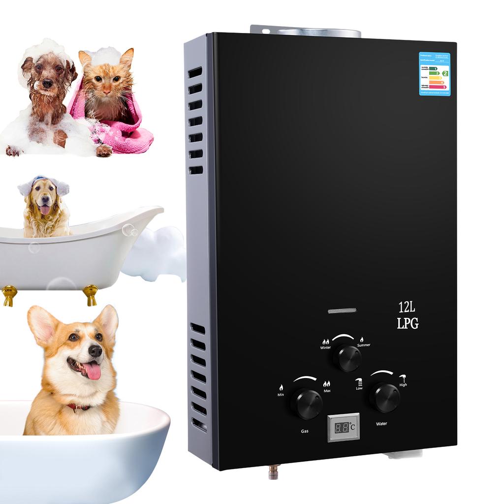 LED Display Propane Shower Water Heater Outdoor Water Heater Liquefied Propane Water Heater Outdoor Shower Heater for Home