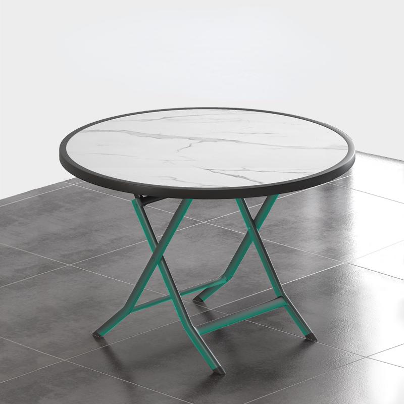 Folding Dining Table Household Small Apartment Folding Dining Table Simple Round Table 4 People Dining Table Round Folding Table