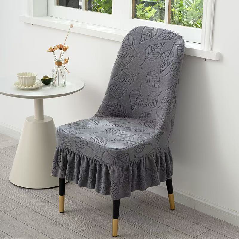

New Style Skirt Curved High-end Chair Cover Elastic Dining Chair Stool Universal Thickened Home Cat Shield Four Seasons Universal 22*20*5cm темно-серого