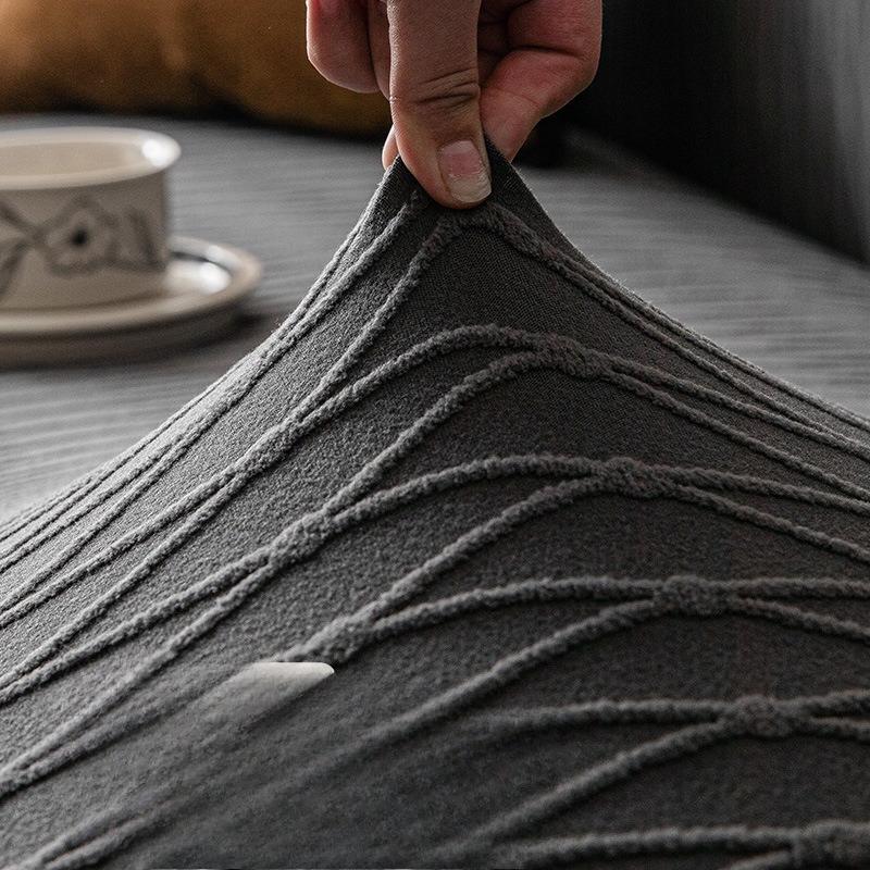 New Sofa Cover All in One Anti Slip Sofa Protective Cover  Four Season Elastic Jacquard Velvet Dust Cover