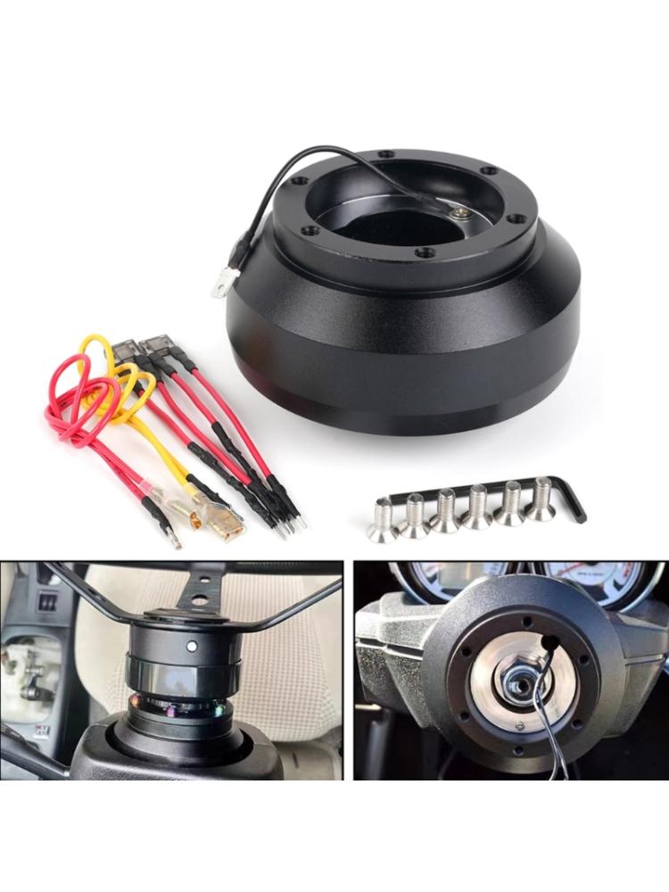 Aluminum Steering Wheel Short Hub Adapter Quick Release Hub Adapter Bosses Kit for Fit, c, ILX