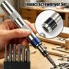 6 In 1 Impact Screwdriver Set Universal Hex Handle Manual Impact Driver For Stuck Fasteners