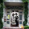 Day Of The Dead Mexican Decoration 180x90cm Door Banner Mexican Party Background Skeleton Couple Hanging Flag Outdoor Porch Sign