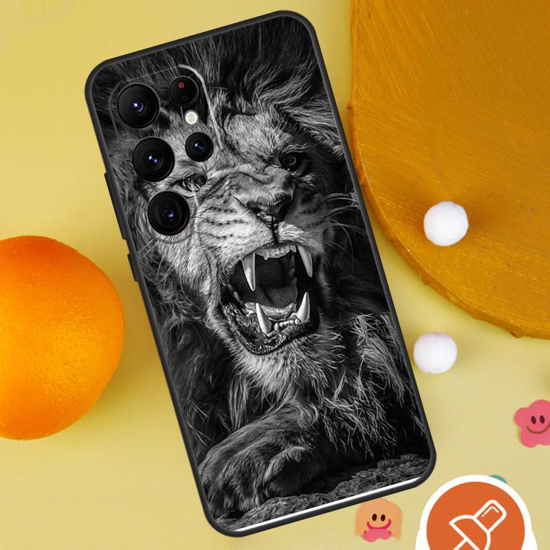 

Animal Lion Case For Samsung Galaxy S25 Ultra S24 S23 S22 S21 Ultra S9 S10 S20 Plus S24 FE Funda Cover Galaxy S24