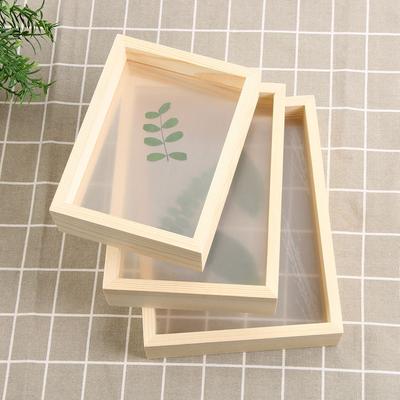 Mini Vintage Fashion Wedding Decor Picture Holder Plant Specimen Wooden Photo Frame