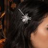 Spider Bangs Clip Black Halloween Hair Clips Creative Rhinestone Barrettes  Halloween Festival