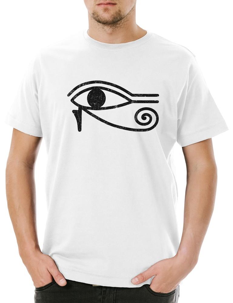 

Eye Of Ra I Sign Men s T-Shirt Horus Eye Eye Falcon Sun God Horus Sun God 4XL