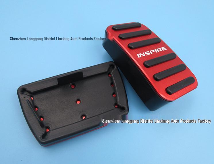 Applicable to: 2019 Inspire, New Aluminum Alloy Non-Slip Accelerator & Brake Pedal