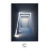 Nordic Building Corridor Picture Light and Shadow Painting On Canvas Posters Prints for Entrance Living Room Decor Wall Art