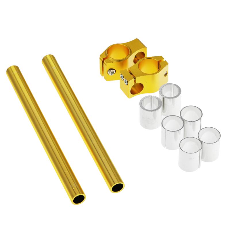 LMoDri CNC řídítka motocyklu Nastavitelná vidlice Clip On Cafe Racer 26,30,31 mm Odnímatelná a nastavitelná řídítka