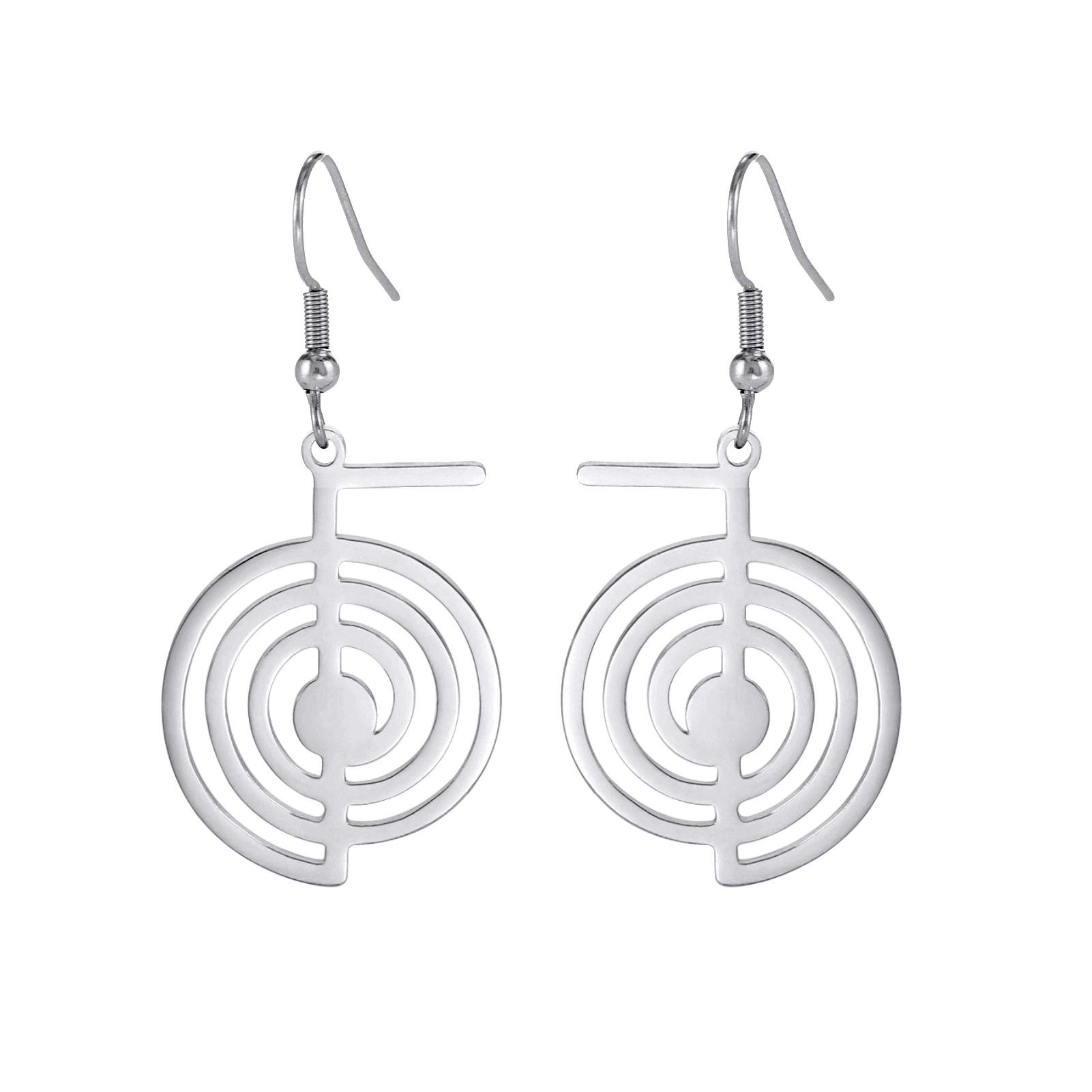 

Серьги-спирали из нержавеющей стали | Гипоаллергенные современные спиральные украшения для мужчин и женщин | Готические геометрические серьги-каффы для пирсинга тела