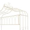 VidaXL Garden Bench 122 Cm Antique White Iron