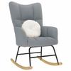 VidaXL Rocking Chair Light Grey Fabric, Chair, Relaxation Chair, Recliner, Living Room Chair, Rocker, Chair In 4016789