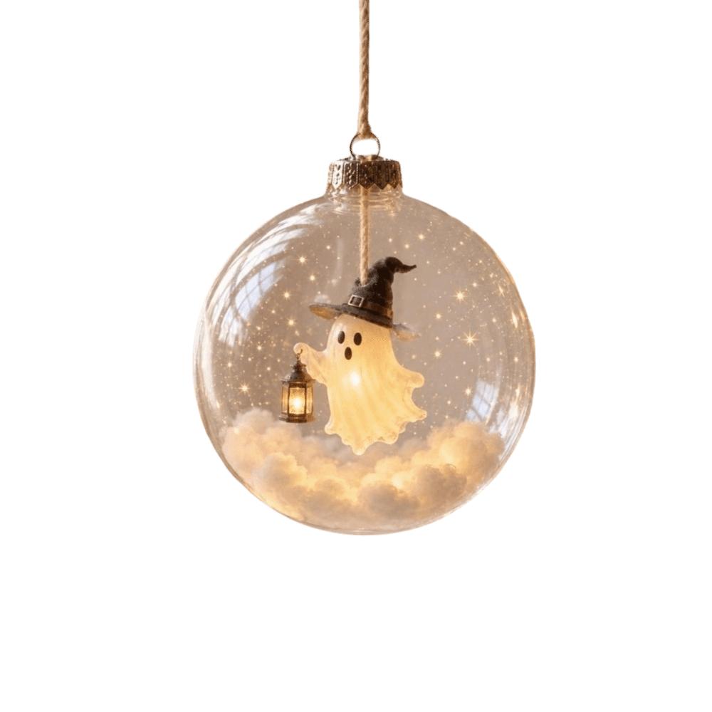 Glowing Halloween Hanging Ball Ornaments Ghost Pendant Ball Luminous Hanging Ball Halloween Party