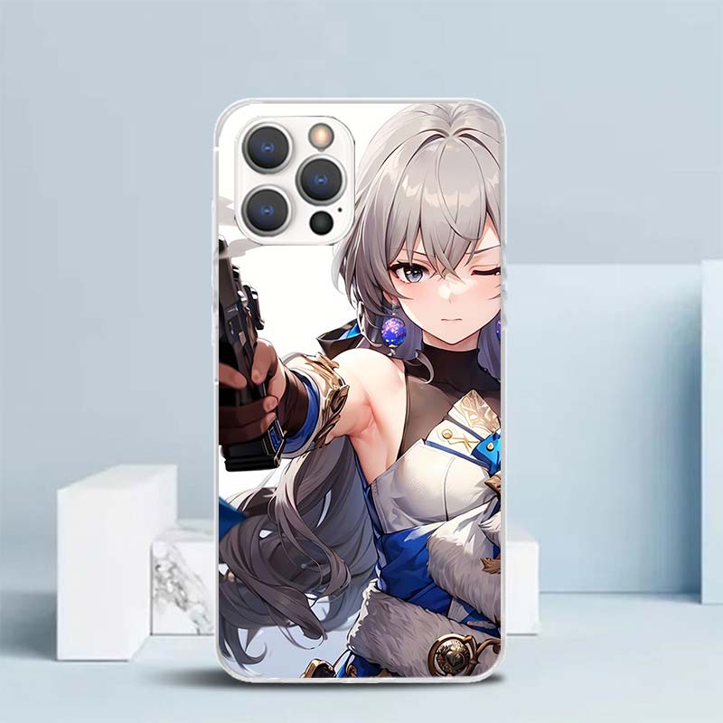 Honkai Star Rail Bronya Rand Soft Cover for iPhone 16 17 Air 15 14 Pro Max 16E Phone Case 13 Mini 12 11 7 SE 8 Print Pattern Fit