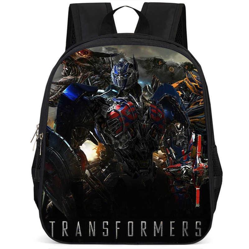 Zaino scolastico leggero in tessuto Oxford ad alta capacità da 15 pollici Transformers