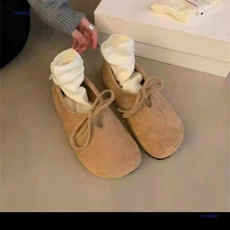 Platform Shoes Early Autumn Shoes Women's One-pedal New All-inclusive Spring and Autumn Single Shoes Women's Shoes