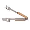 Grill Spatula Fork Tongs Durable Stainless Steel Food Tongs Multifunctional Long Handle Buffet