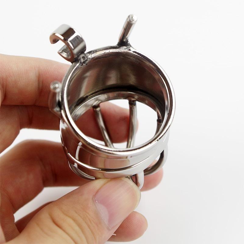 304 Stainless Steel Male Chastity Belt Cock Cage Device with Urethral Sounds Catheter Lock Penis Ring Sex Toys for Men Couples