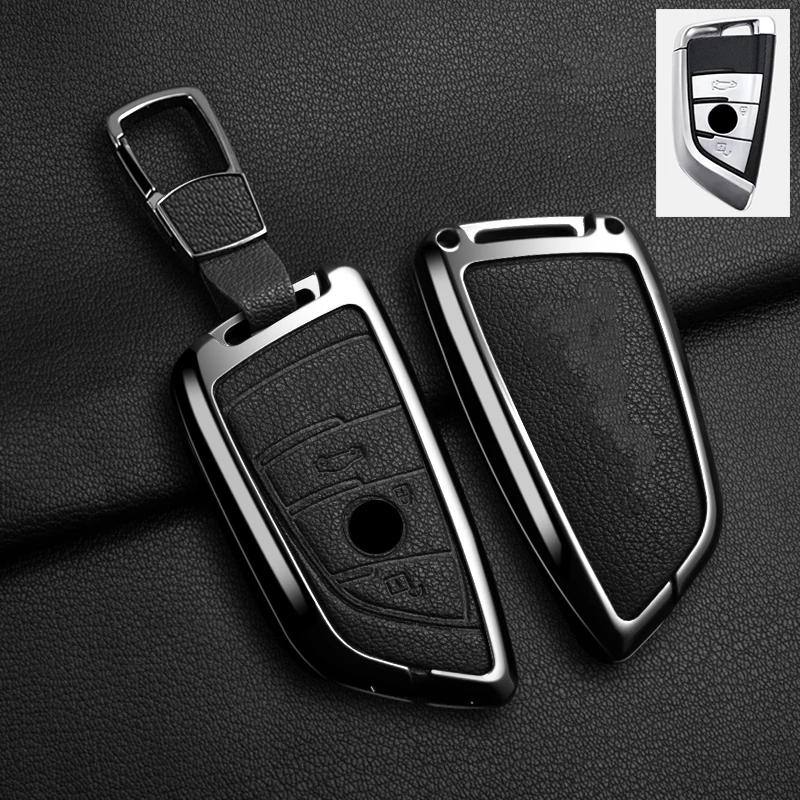 

Styling Mouldings Car Alloy Key Case Cover for BMW X1 X3 X5 X6 X7 1 3 5 6 7 Series G20 G30 G11 F15 F16 G01 G02 F48 Protector She