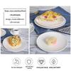 Zhi Shi 8-inch Round Ceramic Deep Dumpling Plate Set