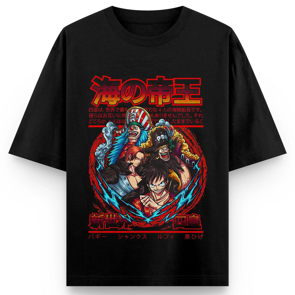 One Piece Animation Short Sleeve TShirt Luffy Roronoa Zoro Shanks Character Print Tshirt Mens Clothing Summer Breathable Top