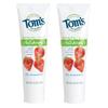 Tom's of Maine Strawberry Fluoride-Free Toothpaste, 119g/4.2oz, Set of 2, Ships Directly from Overseas