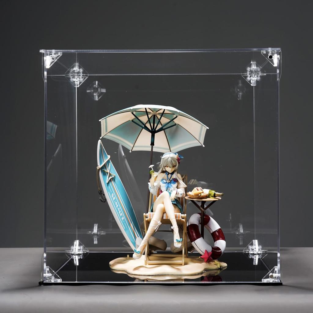 YFYUNDUDU Hachibanya Figure Case Acrylic Figure Storage Magnetic UV Protection Toy Storage Box High Transparency Storage Box Assembled Stain Resistant